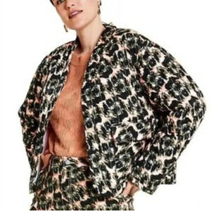 NWT Rachel Comey Animal Print Quilted Puffer Jacket